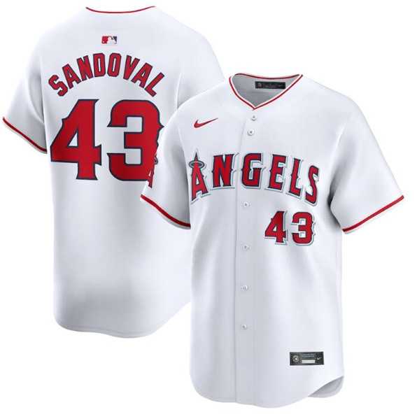 Men's Los Angeles Angels #43 Patrick Sandoval White Home Limited Baseball Stitched Jersey Dzhi,We sell and wholesale Men's Los Angeles Angels #43 Patrick Sandoval White Home Limited Baseball Stitched Jersey Dzhi on line form chian!